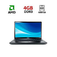Ноутбук Samsung NP355E7C / 17.3" (1600x900) TN / AMD A4-4300M (2 ядра по 2.5 - 3.0 GHz) / 4 GB DDR3 / 1000 GB