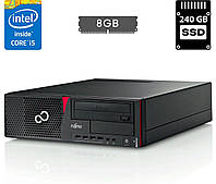 Компьютер Fujitsu Esprimo E720 E90+ SFF / Intel Core i5-4570 (4 ядра по 3.2 - 3.6 GHz) / 8 GB DDR3 / 240 GB