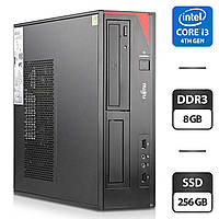 Компьютер Fujitsu Esprimo E520 E85+ SFF / Intel Core i3-4130 (2 (4) ядра по 3.4 GHz) / 8 GB DDR3 / 256 GB SSD