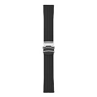 Ремешок Универс 22mm Silicone+Metal lock для Samsung/Amazfit/Huawei Цвет Черный p