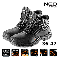 Ботинки рабочие мужские O2 SRC, кожа, размер 37 NEO Tools 82-770-37