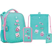 Шкільний набір Kite рюкзак + пенал + сумка для взуття + гаманець (SET_K22-531M-2)