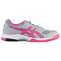 Женские кроссовки для сквоша Asics Gel-rocket 8 mid grey/pink glo (37) 6 B756Y-020 z19-2024