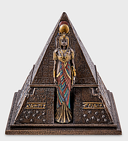 Шкатулка для украшений Veronese Царица Египта 16х15,5 см 1907205 полистоун с бронзовым покрытием *