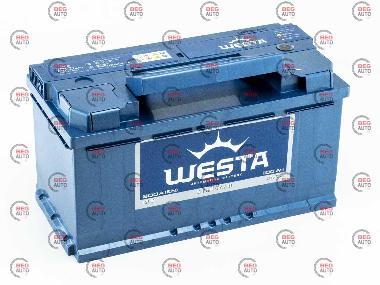Акумулятор Westa 100А·год (840A) standart Євро прав +