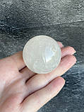 Куля сфера гірський кришталь натуральний сфера куля шар з гірського кришталю 39 мм., фото 3