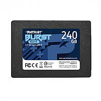 SSD Диск Patriot Burst Elite 240GB 2.5" 7mm SATAIII TLC 3D (PBE240GS25SSDR) Характеристика Черный p