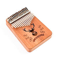 Музыкальный инструмент Kalimba Ka523bj41 на 17 язычков Олень Коричневый z19-2024