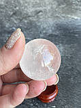 Куля сфера гірський кришталь натуральний сфера куля шар з гірського кришталю 34 мм., фото 4
