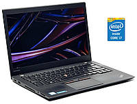 Ультрабук Lenovo ThinkPad T460s / 14" (2560x1440) IPS / Intel Core i7-6600U (2 (4) ядра по 2.6 - 3.4 GHz) / 8