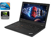 Мобильная рабочая станция Lenovo ThinkPad P50 / 15.6" (1920x1080) IPS / Intel Xeon E3-1505M v5 (4 (8) ядра по