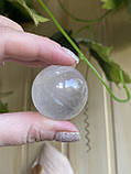 Куля сфера гірський кришталь натуральний сфера куля шар з гірського кришталю 35 мм., фото 8
