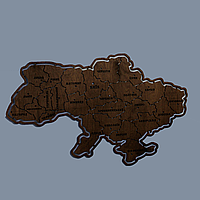 Карта Украины из дерева на стену *