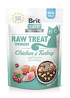 Ласощі Brit Raw Treat Freeze-dried Urinary д/котів д/сечовидільної системи курка та індичка 40 г l
