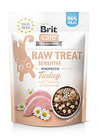 Ласощі Brit Raw Treat Freeze-dried Sensitive д/котів з чутливим травленням індичка 40 г l