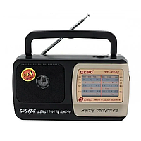 Мощный портативный радиоприемник от сети 220 KIPO KB-408 с хорошим приемом сигнала FM/TV/AM/SW диапазонами