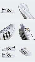 Кросівки чоловічі Adidas Superstar 2W White/Black premium кросівки чоловічі Adidas