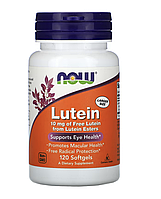 Lutein 10 мг - 120 капсул - NOW Foods (Лютеин Нау Фудс)