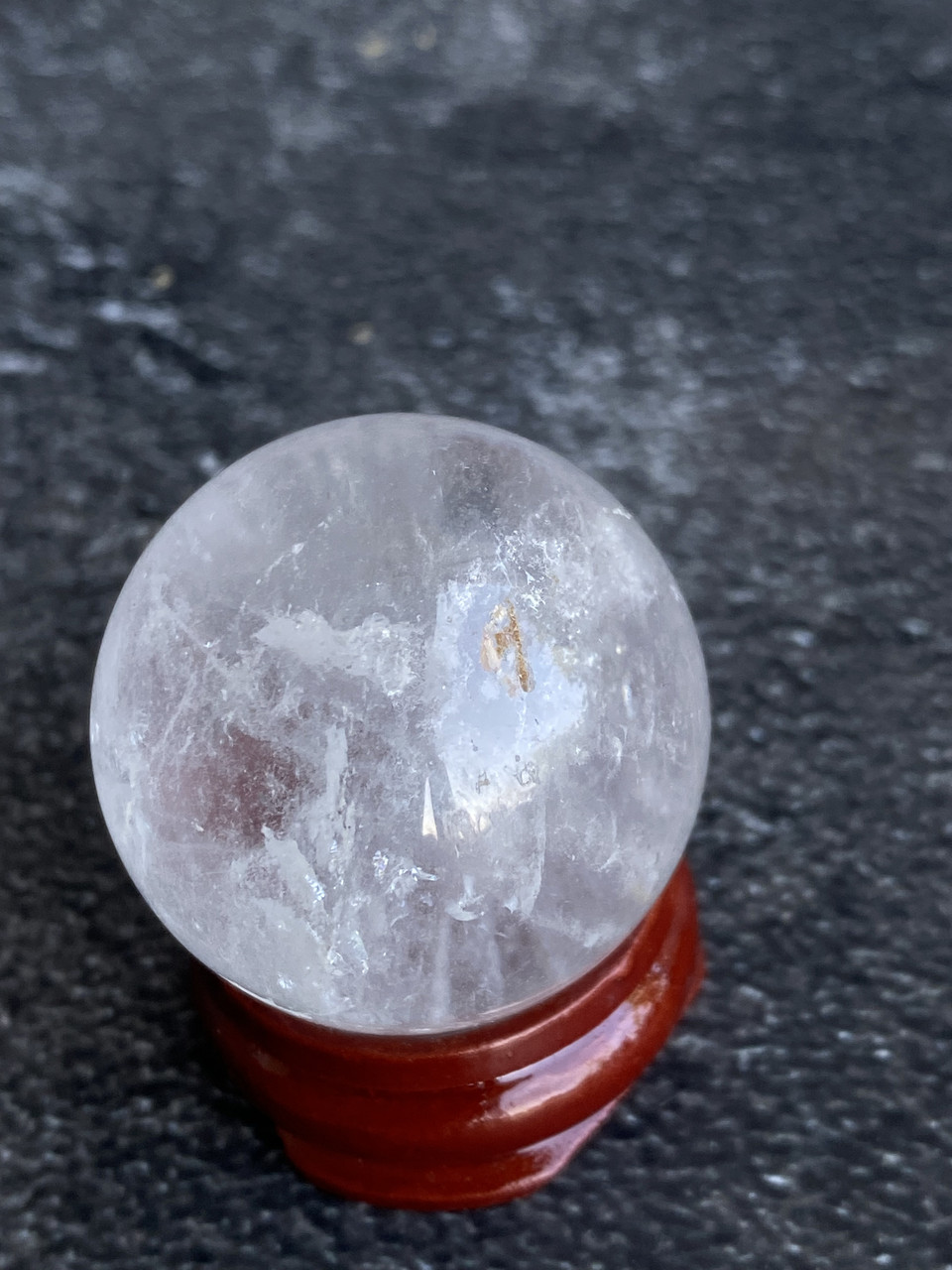 Куля сфера гірський кришталь натуральний сфера куля шар з гірського кришталю 32 мм., фото 1