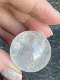 Куля сфера гірський кришталь натуральний сфера куля шар з гірського кришталю 32 мм., фото 7
