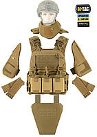 Комплект захисту від М-ТАС: плитоноска, горжилет, захист плечей та паху (фартух) та камербандом з балістичними