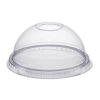 Крышка пластиковая для купольного стакана "Bubble Tea - PET", прозрачная, 100шт/уп (1ящ/10уп/1000шт)