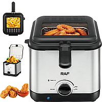 Электрическая фритюрница на 2.5 л для жарки без масла 1000 Вт Deep Fryer RAF R.5300 Воздушная фритюрница