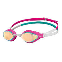 Очки для плавания Arena Air-Speed Mirror 003151-205 жовтий, мідно-рожевий OSFM (3468336482124) l
