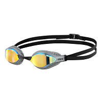 Очки для плавания Arena Air-Speed Mirror 003151-201 жовтий, мідно-сріблястий OSFM (3468336362761) l