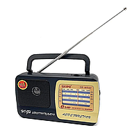Потужний портативний радіоприймач від мережі 220 KIPO KB-408 з гарним прийманням сигналу FM/TV/AM/SW діапазонами