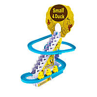 Интерактивная игрушка Утята Small-duck со звуковыми эффектами 27 см желтый с белым