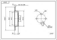 Диск тормозной зад. Mini Cooper, Clubman 01-> (d259x9.8mm) (HART)