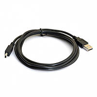 Кабель USB 2.0 (AM / Mini 5 pin) 1,5м, чорний p