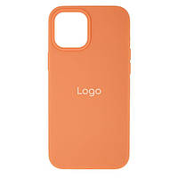 Чехол Silicone Case Full Size (AA) для iPhone 12 Pro Max Мятая упаковка Цвет 49.Papaya p