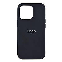 Чехол Silicone Case Full Size (AA) для iPhone 13 Pro Мятая упаковка Цвет 18.Black с гравировкой p