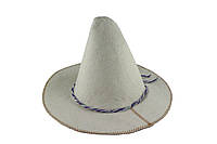 Банна шапка Luxyart "Поттер", натуральна повсть, біла (LA-061) ar