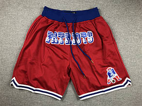 Червоні шорти New England Patriots Just Don Gold Rush Shorts