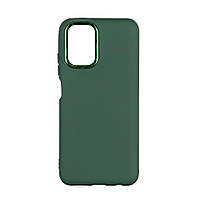 Чехол Silicone Cover Metal frame (AA) для Xiaomi Redmi Note 10 / Note 10s Мятая упаковка Цвет 45.Army green c