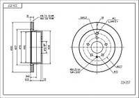 Диск тормозной зад. Opel Antara, Chevrolet Captiva 06-> (d303x20mm) (HART)