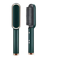 MB Расческа выпрямитель Fast Hair Straightener Art-633, разные цвета Зелёный