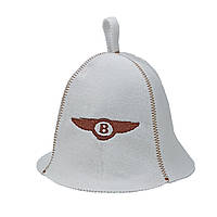 Банная шапка Luxyart "Bentley", искусственный фетр, белый (LA-312) ar