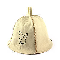 Банная шапка Luxyart "Playboy", искусственный фетр, белый (LA-417) ar