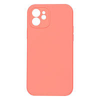 Чехол Silicone Case Full Camera no logo для iPhone 12 Мятая упаковка Цвет 30, Flamingo с гравировкой l