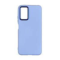 Чехол Silicone Cover Metal frame (AA) для Xiaomi Redmi Note 10 / Note 10s Цвет 58.Sky Blue l