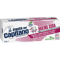 Новинка Зубная паста Pasta del Capitano Baking Soda Отбеливающая 75 мл (8002140039713) !