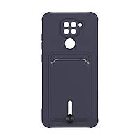 Чехол TPU Colorfull Pocket Card для Xiaomi Redmi Note 9 / Redmi 10X Цвет 08.Dark blue d