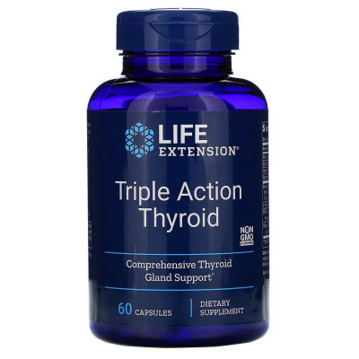 Витамин Life Extension Поддержка Щитовидной Железы, Тироид тройного действия (LEX-20036) h - фото 1 - id-p2204223989