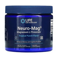 Минералы Life Extension Магний L-Треонат, вкус тропического пунша, Neuro-Mag, 93,35 (LEX-2032) h