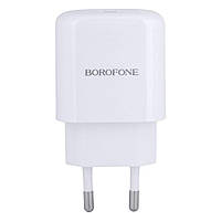 Сетевое Зарядное Устройство Borofone BN3 Premium PD 20W QC3.0 Цвет Белый i