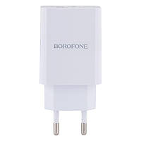 Сетевое Зарядное Устройство Borofone BA56A PD 20W + QC3.0 Цвет Белый i